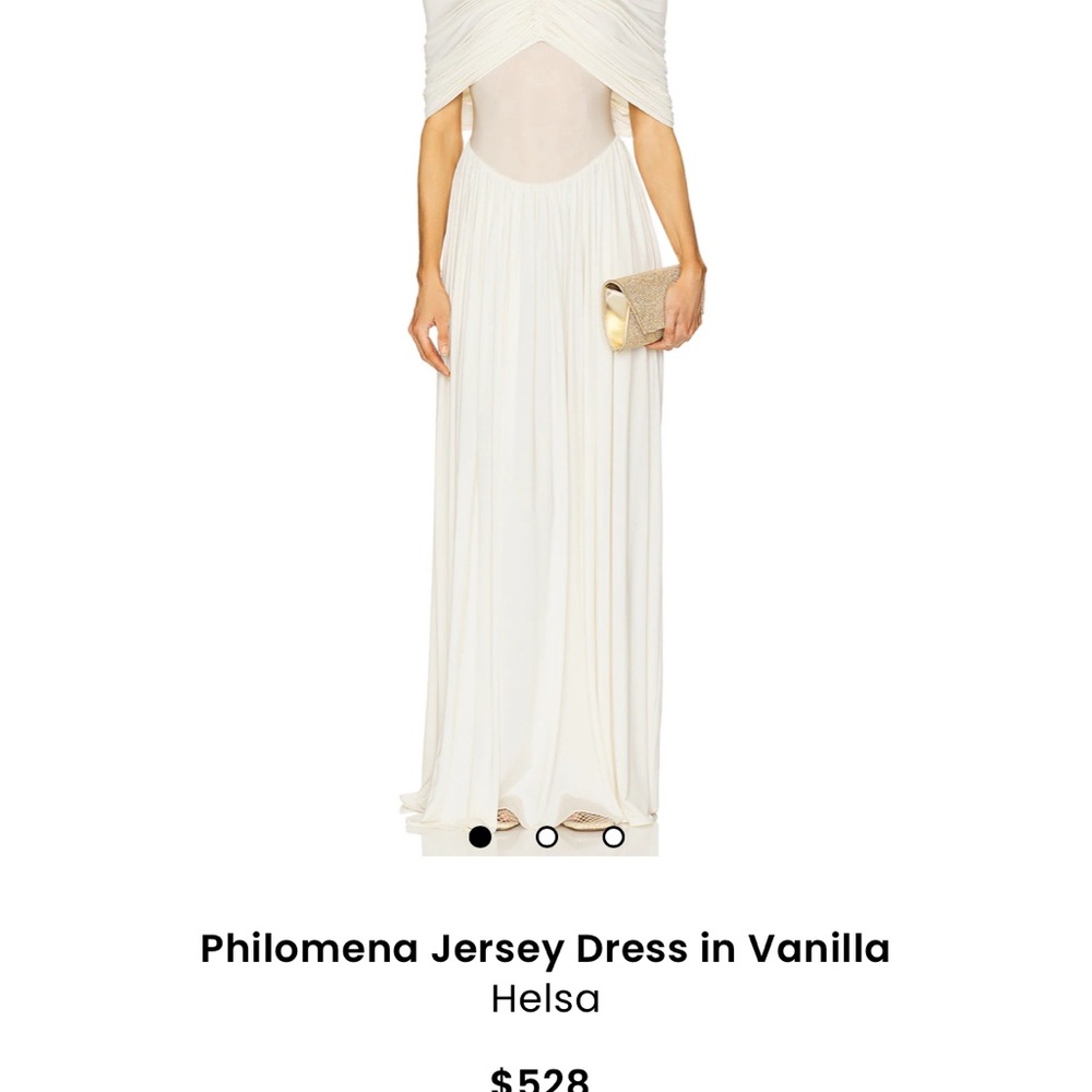 HELSA Philomena Jersey Dress in Cream